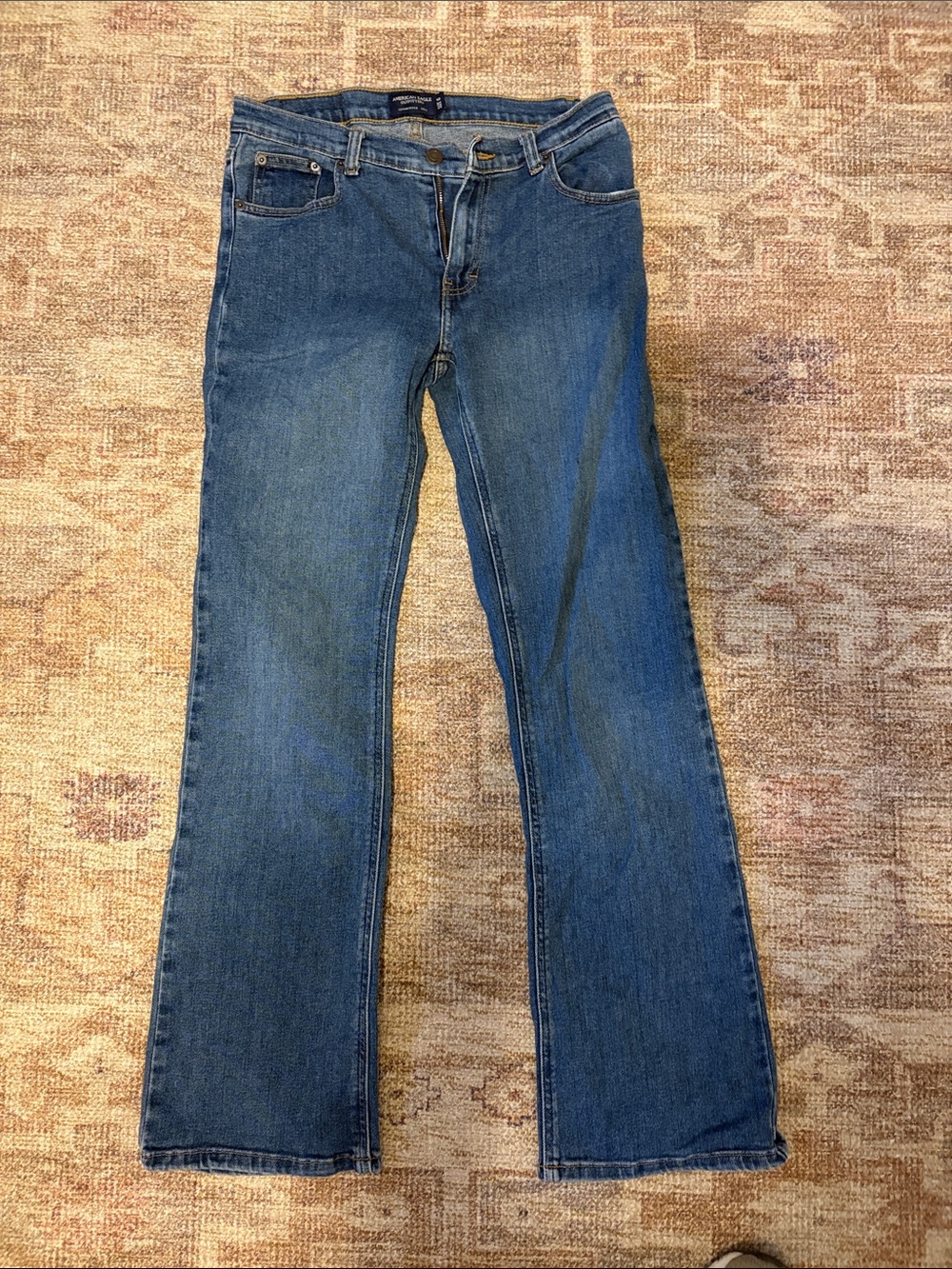 American Eagle Outfitters Medium Blue Wide Leg Jeans